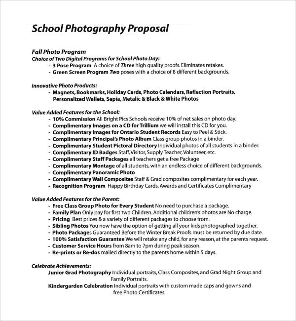 career exhibition proposal
